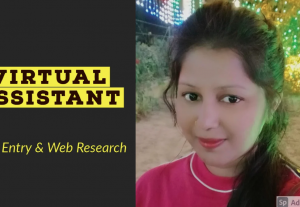 I will be your virtual assistant for data entry and web research